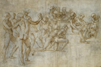Raphaël, « Étude pour la dispute du Saint-Sacrement », 1508-1509, Francfort, Städel Museum