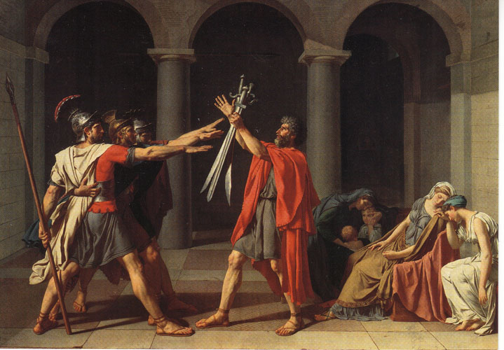 Le Serment des Horaces, Jacques-Louis David, 1785